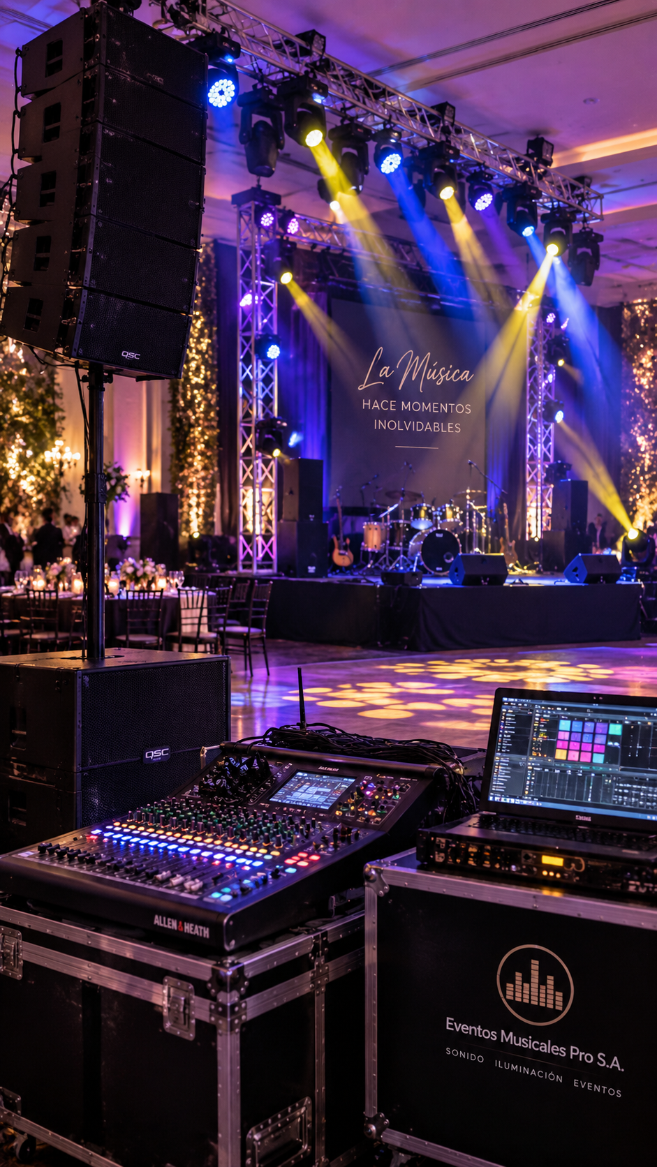 Audio e iluminación para eventos